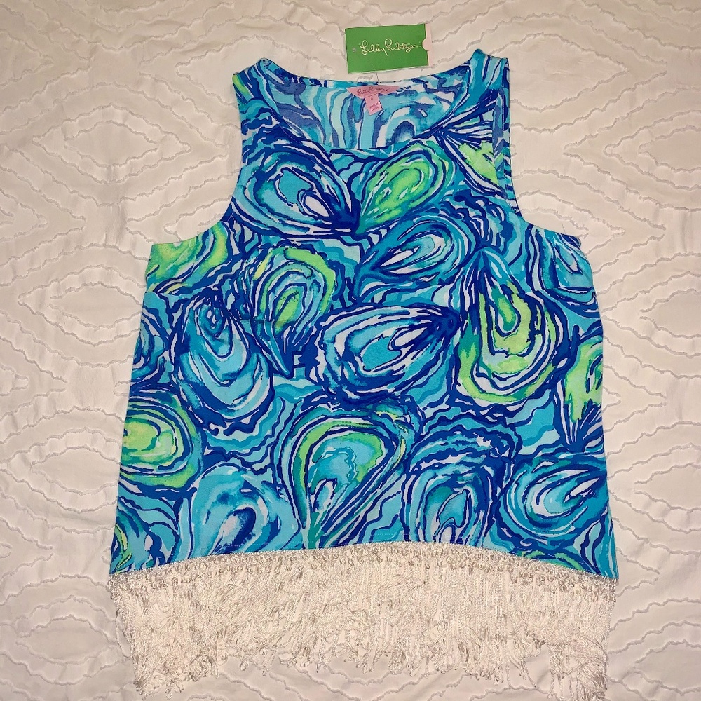 Lilly Pulitzer Sonya Fringe Top NWT